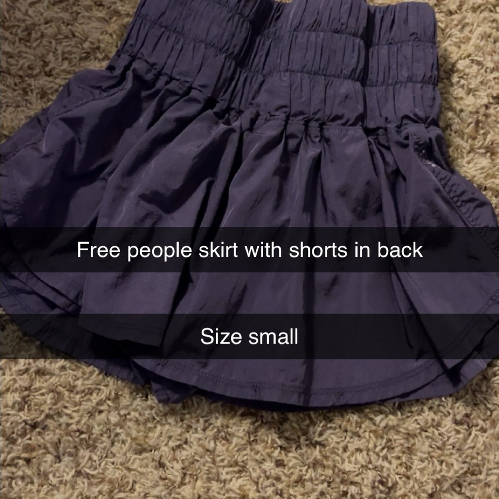 Free People Blue Bubble Mini Skirt